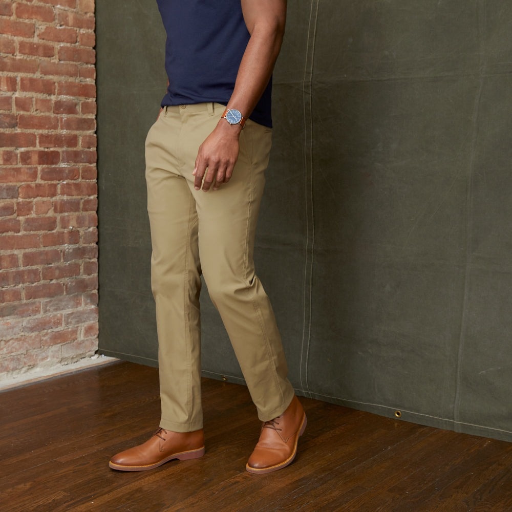 Rown NWT! Khaki Hidden Utility Pocket Straight Leg Chino Pant Size 32